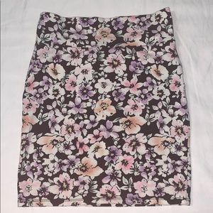 Floral Pencil Skirt